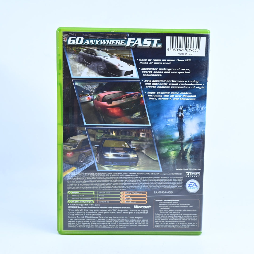 Need for Speed Underground 2 - Original Xbox Game + Manual - PAL NEAR MINT DISC!