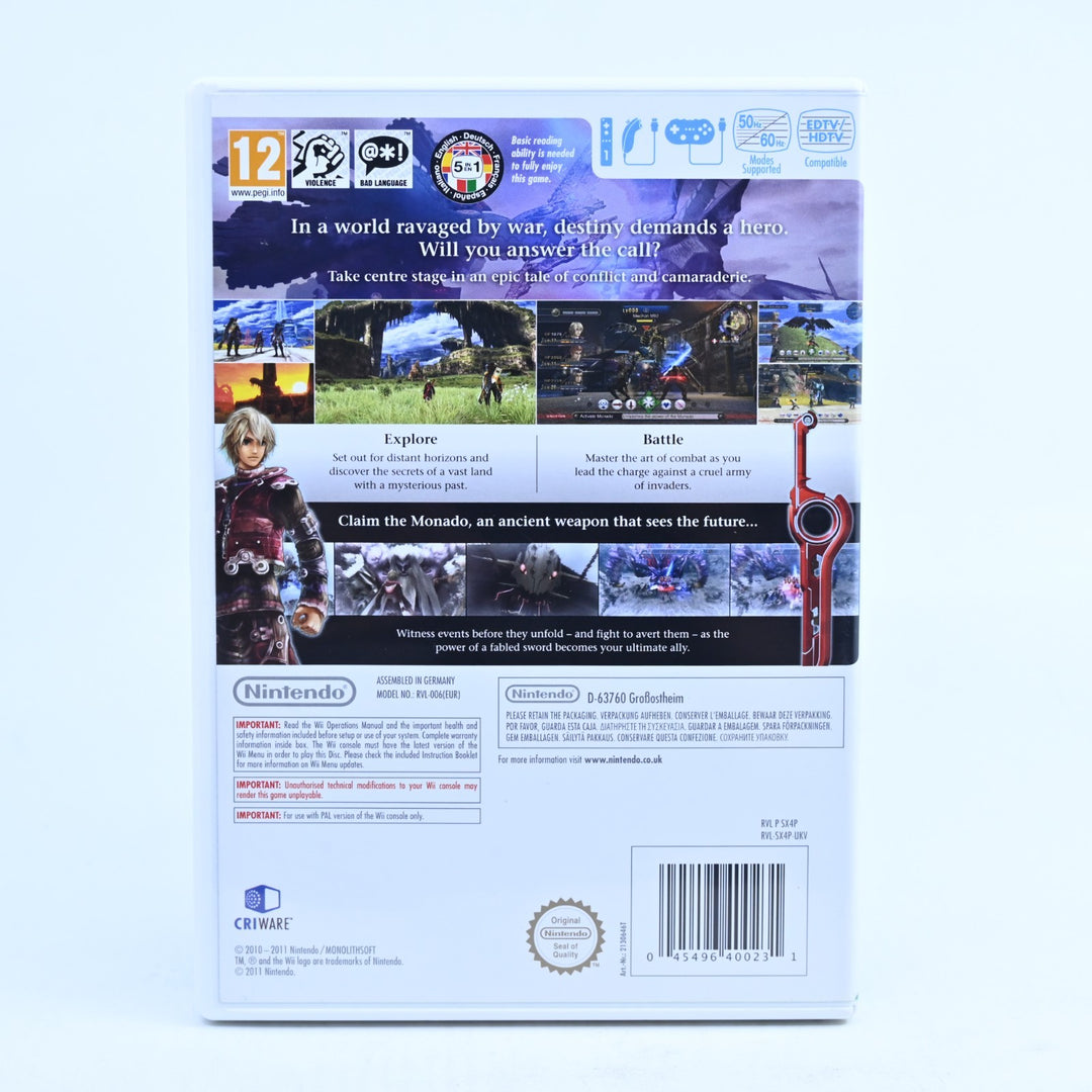 Xenoblade Chronicles - Nintendo Wii Game + Manual - PAL - MINT DISC!