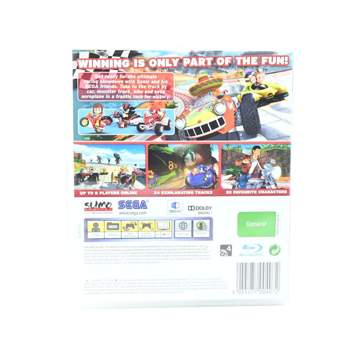 Sonic And Sega All-Stars Racing - Sony Playstation 3 / PS3 Game + Manual