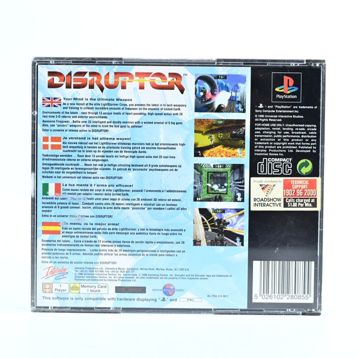 Distruptor - Sony Playstation 1 / PS1 Game + Manual - PAL - NEAR MINT DISC!