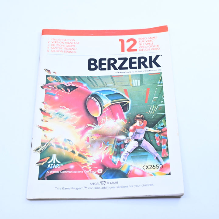 Berzerk - Atari 2600 Boxed Game + Manual - PAL - FREE POST!