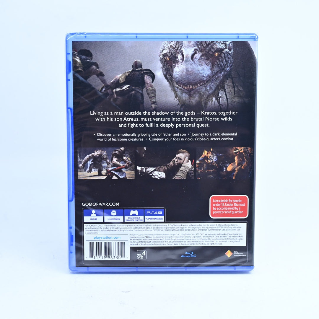 SEALED! God of War - Sony Playstation 4 / PS4 Game - FREE POST!