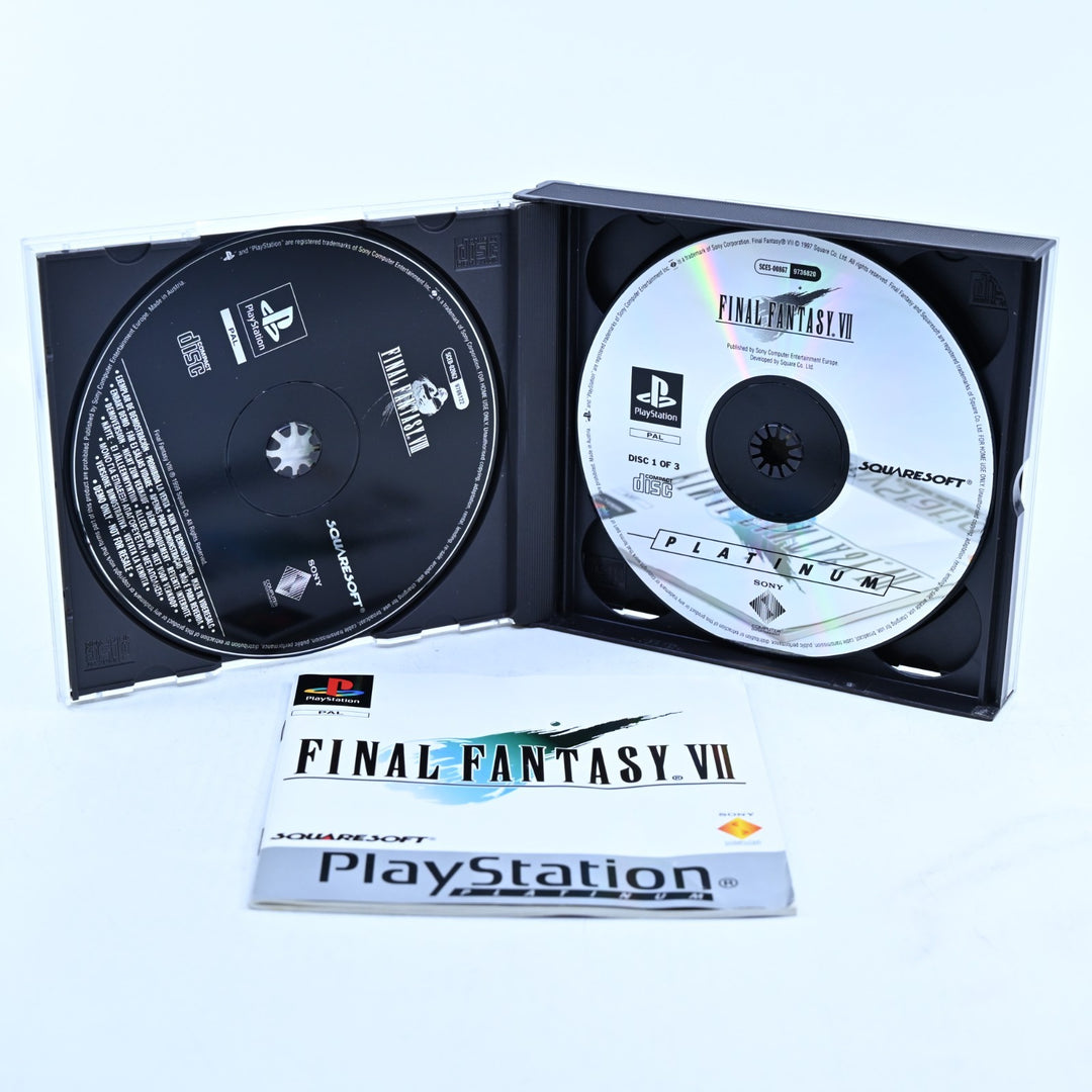 Final Fantasy VII - Sony Playstation 1 / PS1 Game + Manual - PAL - MINT DISC!