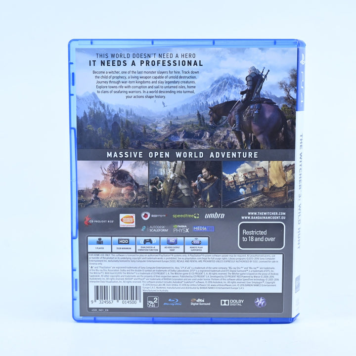 The Witcher 3: Wild Hunt - Sony Playstation 4 / PS4 Game + Map - MINT DISC!