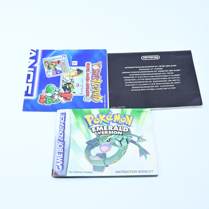 Pokemon Emerald Version - GBA Boxed Game - PAL - FREE POST! ORIGINAL BAGGIE!