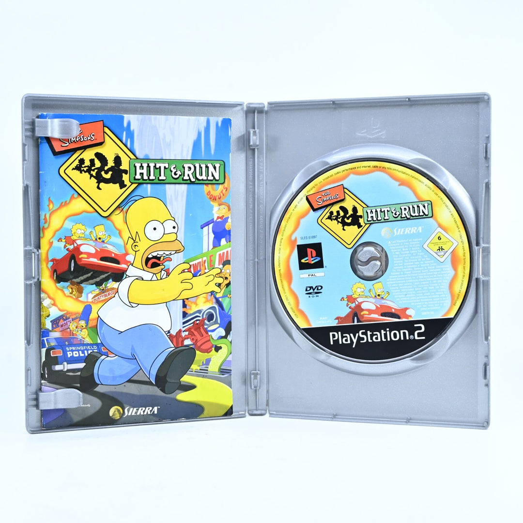 The Simpsons Hit & Run - Sony Playstation 2 / PS2 Game + Manual - PAL