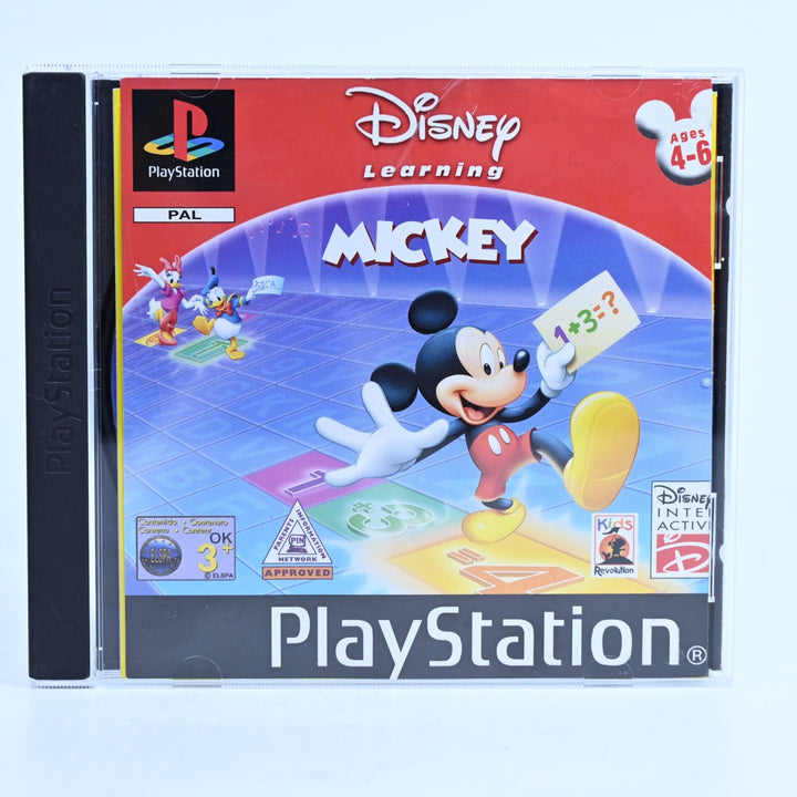 Disney Learning Mickey - Sony Playstation 1 / PS1 Game + Manual - PAL MINT DISC