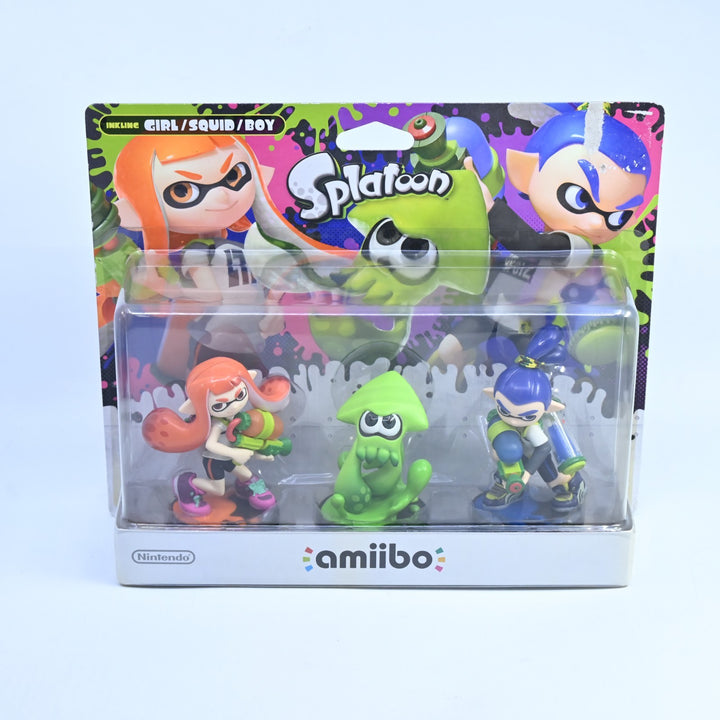 SEALED! Inkling Girl/Squid/Boy Amiibo Set - Splatoon - Toy - FREE POST!