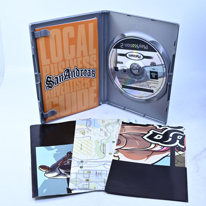 Grand Theft Auto: San Andreas - Sony Playstation 2 / PS2 Game + Manual + Map