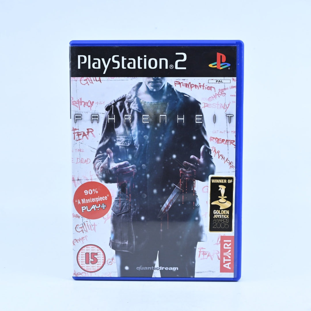 Fahrenheit - Sony Playstation 2 / PS2 Game + Manual - PAL - MINT DISC!