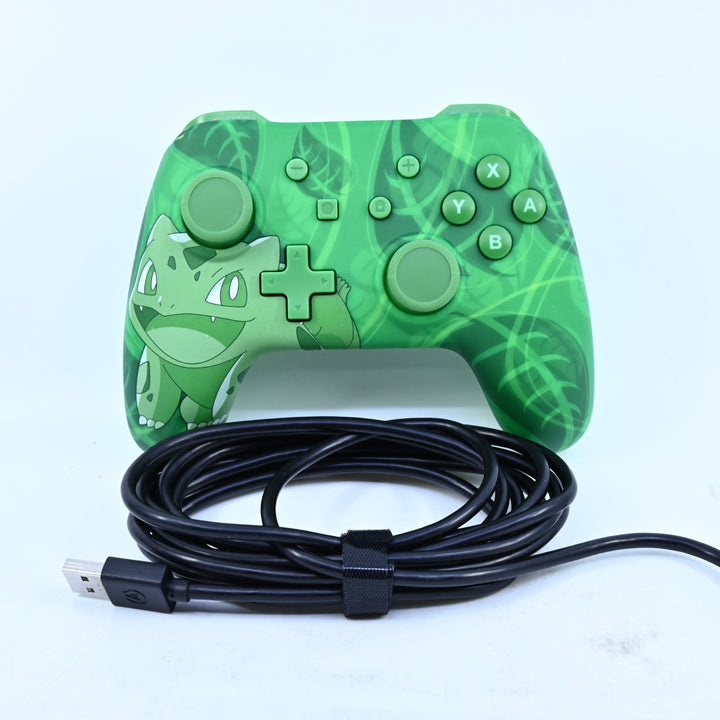 Bulbasaur - PowerA Enhanced Wired Controller - Nintendo Switch Accessory