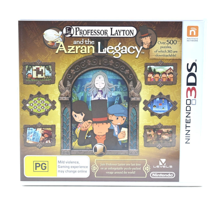 Professor Layton and the Azran Legacy - Nintendo 3DS Game - PAL + Manual
