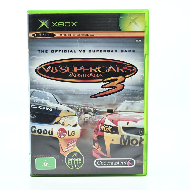 V8 Supercars Australia 3 - Original Xbox Game - PAL - FREE POST!