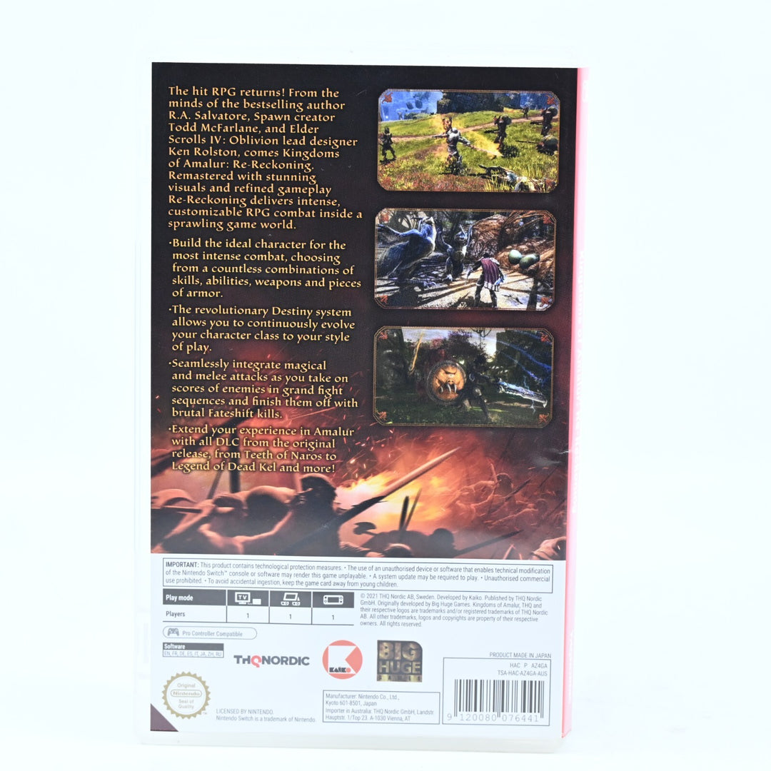Kingdoms of Amalur: Re-Reckoning - Nintendo Switch Game - FREE POST!