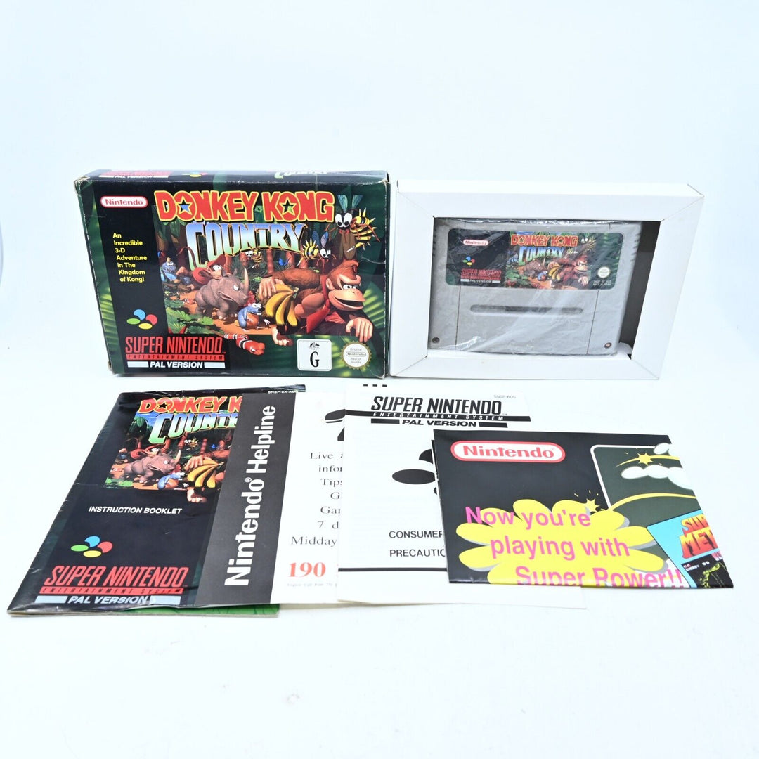 Donkey Kong Country - Super Nintendo / SNES Boxed Game - PAL - FREE POST!