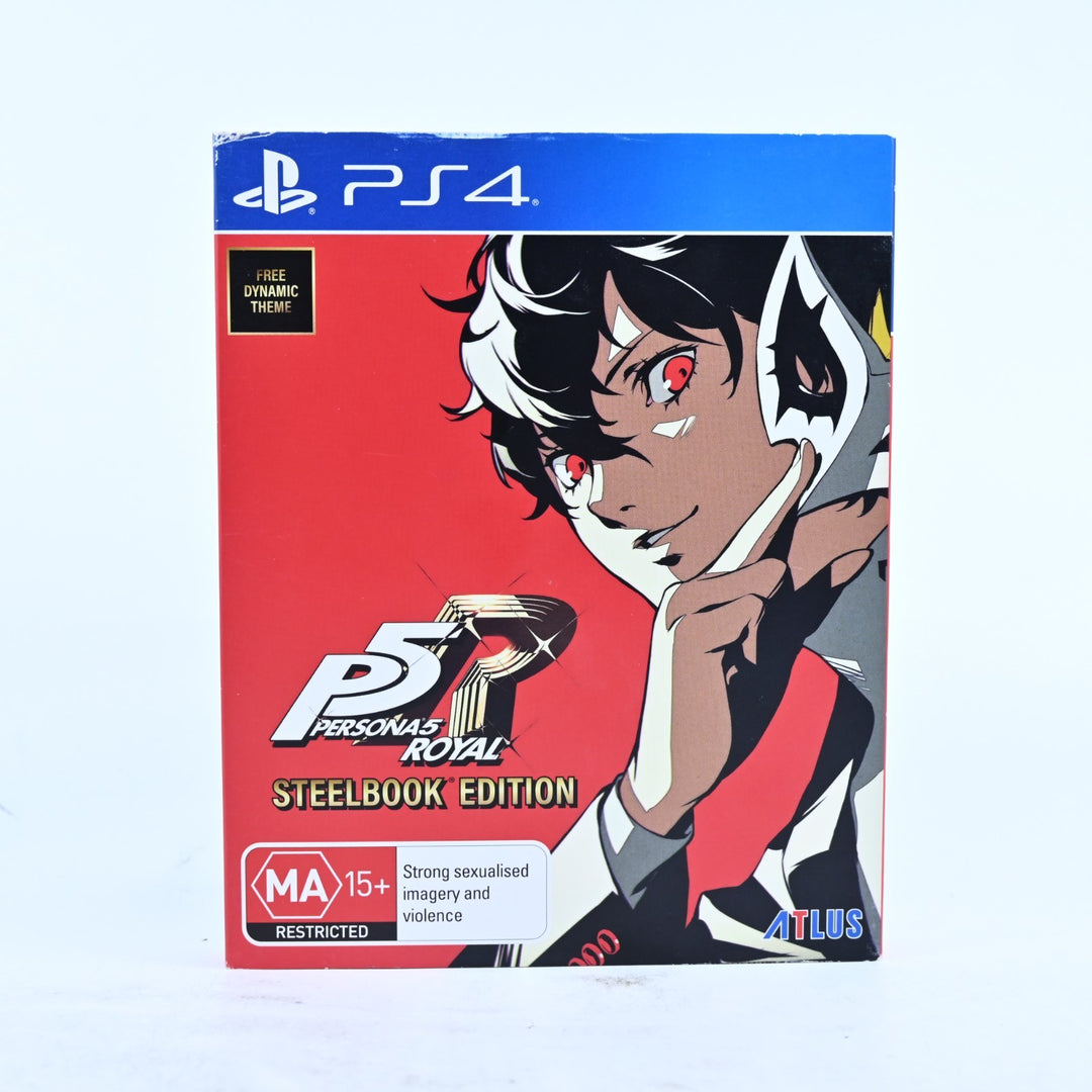 Persona 5 Royal - Steelbook Edition - Sony Playstation 4 / PS4 Game - MINT DISC!