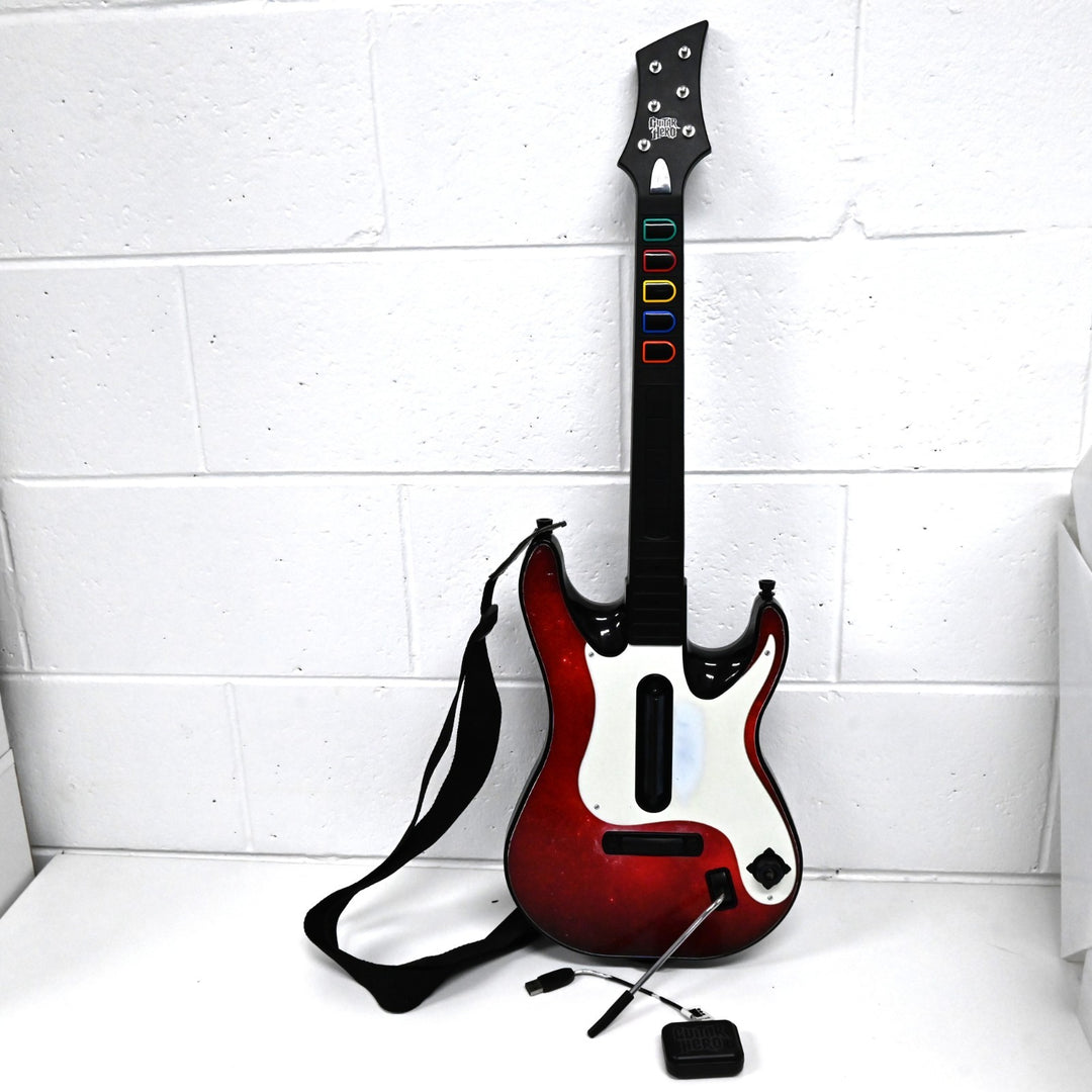 Guitar Controller + Receiver - Guitar Hero 5 - PS2 Accessory / PS3 Accessory