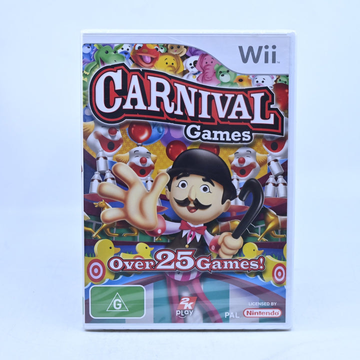 Carnival Games - SEALED! - Nintendo Wii Game + Manual - PAL - MINT DISC!
