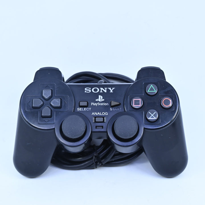 Clear Official Black DualShock 2 Controller - Transparent - Sony PS2 Accessory