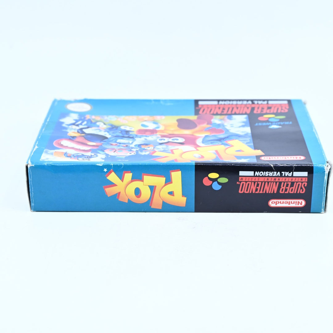 Plok - Super Nintendo / SNES Boxed Game - PAL - FREE POST!