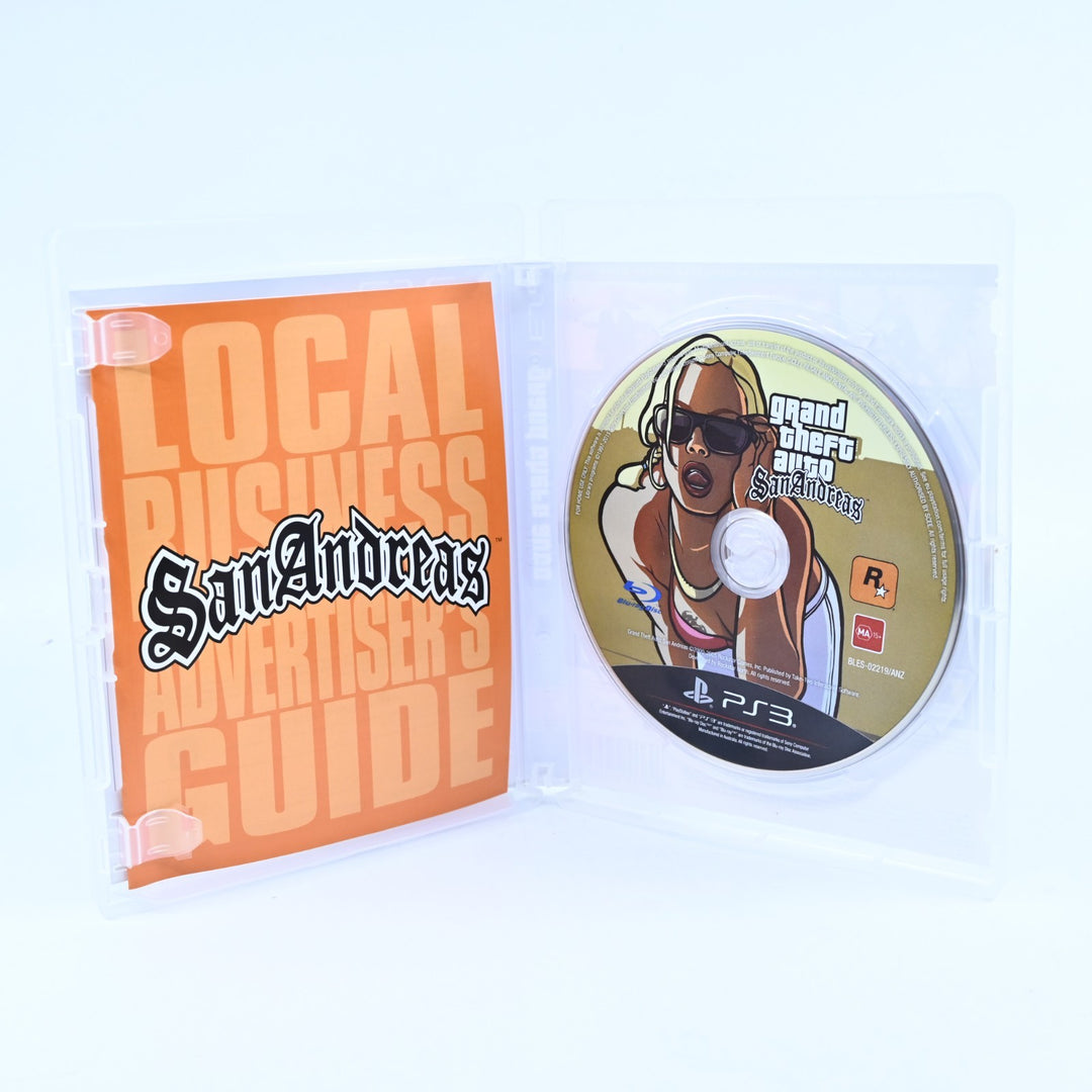 Grand Theft Auto: San Andreas - Sony Playstation 3 / PS3 Game + Manual - No Map
