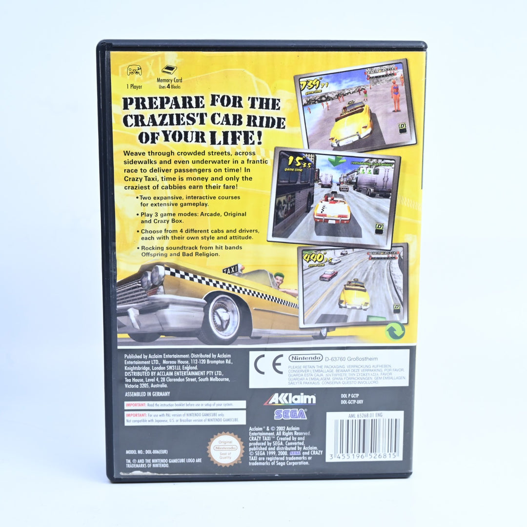 Crazy Taxi - Nintendo Gamecube Game + Manual - PAL - FREE POST!