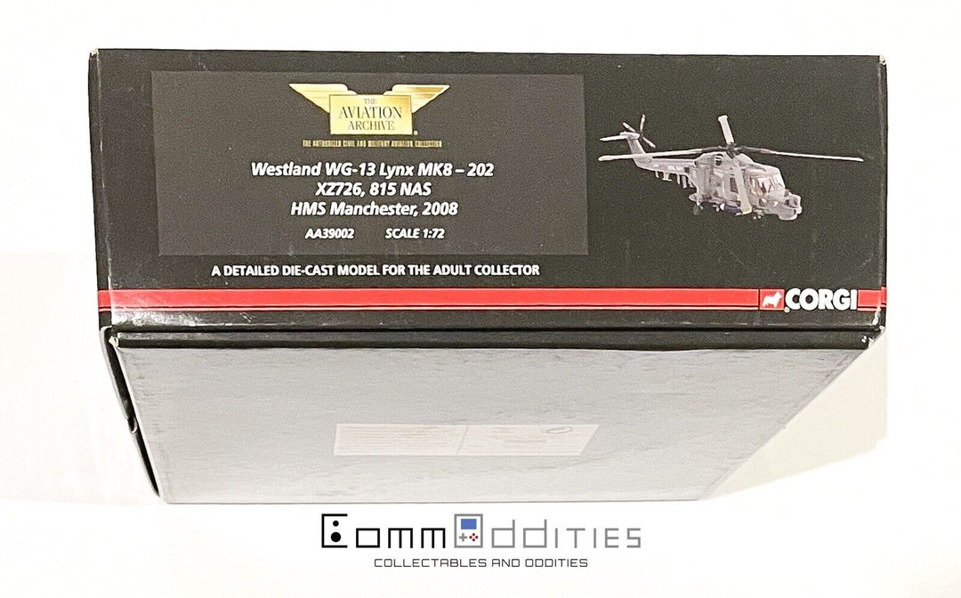 Westland Lynx - Royal Navy HMS Manchester - Corgi 1:72 Scale AA39002 Helicopter