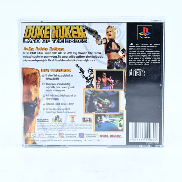 Duke Nukem: Land of the Babes  - Sony Playstation 1 / PS1 Game + Manual - PAL