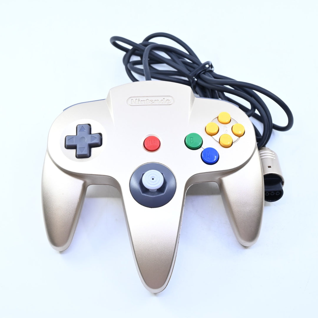 Limited Edition Gold Controller N64 / Nintendo 64 Boxed Console - PAL
