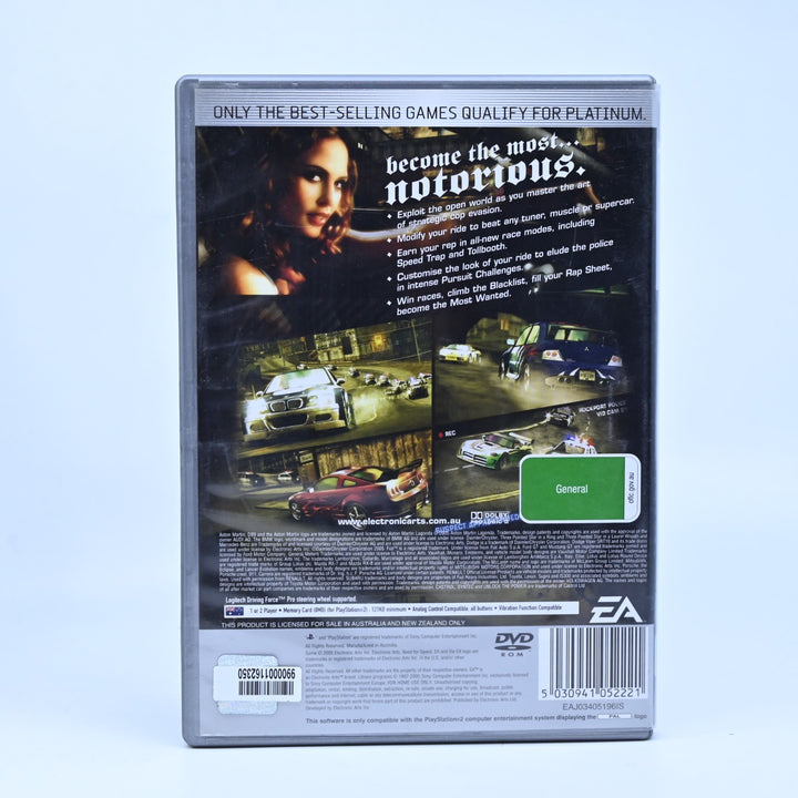 Need for Speed: Most Wanted - Sony Playstation 2 / PS2 Game + Manual