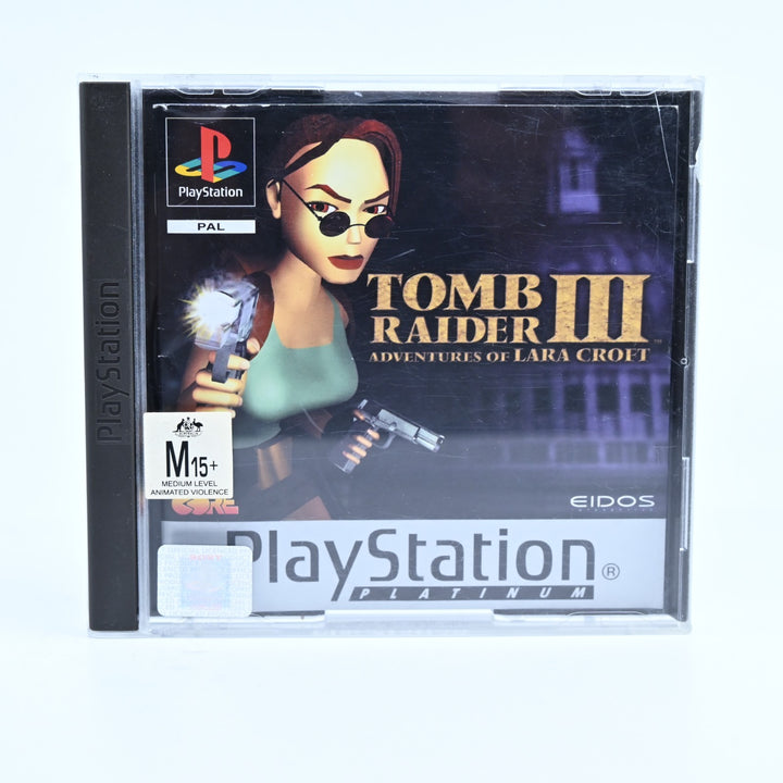 Tomb Raider III - Sony Playstation 1 / PS1 Game + Manual - PAL - MINT DISC!