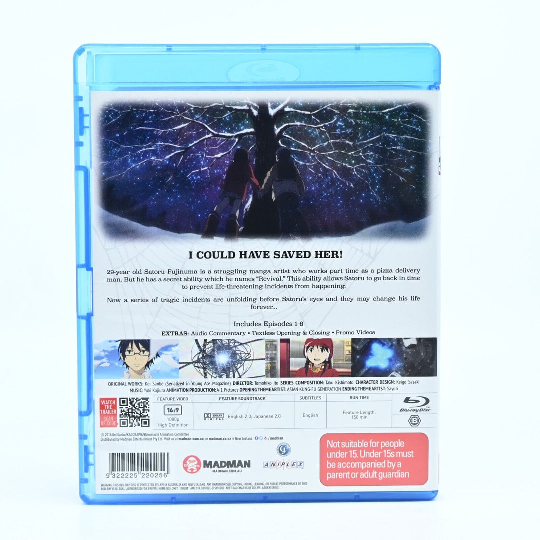 Erased - Volume 1 - AUS PAL - Anime Blu-ray - MINT DISC!