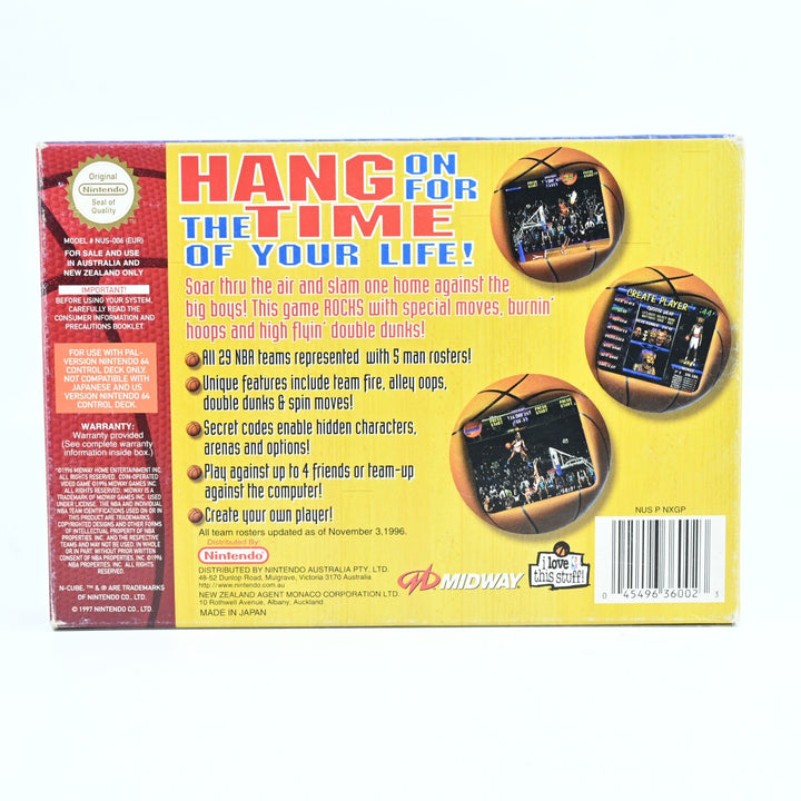 NBA Hang Time - N64 / Nintendo 64 Boxed Game - PAL - FREE POST!