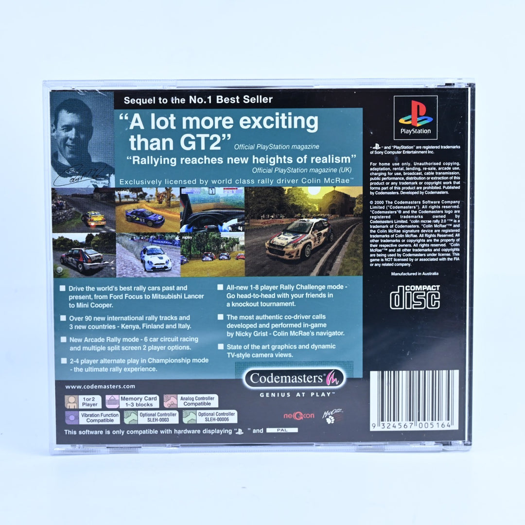 Colin McRae Rally 2.0 - Sony Playstation 1 / PS1 Game + Manual - PAL