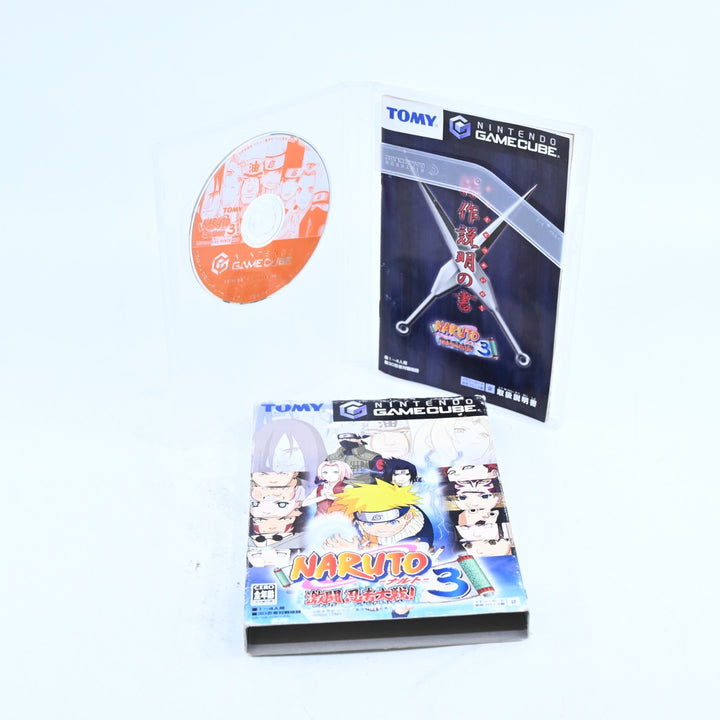 Naruto: Gekitou Ninja Taisen 3 - Nintendo Gamecube Game + Manual - NTSC-J