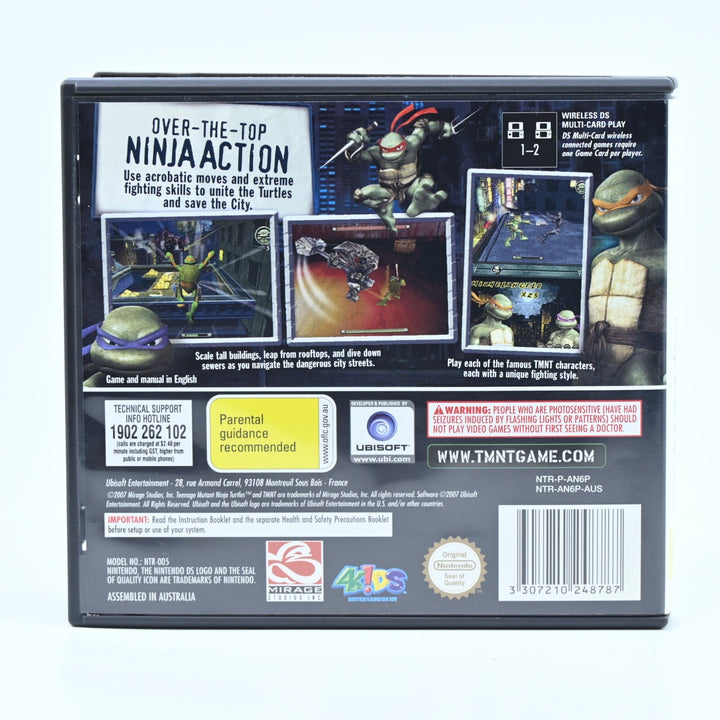 TMNT: Teenage Mutant Ninja Turtles - Nintendo DS Game - PAL - FREE POST!