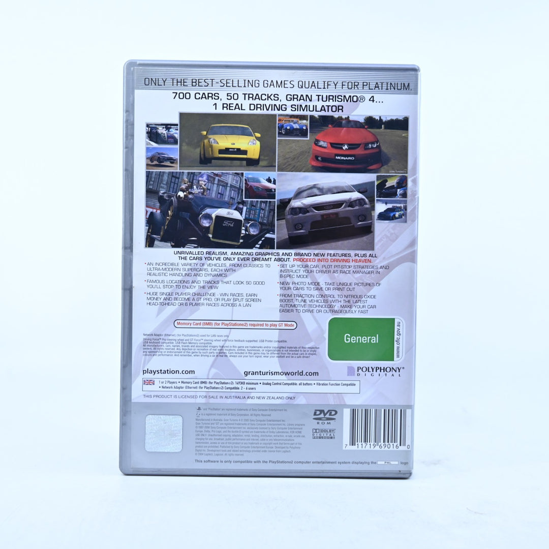 Gran Turismo 4 - Sony Playstation 2 / PS2 Game + Manual - PAL - MINT DISC!