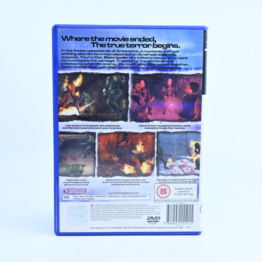 The Thing - Sony Playstation 2 / PS2 Game + Manual - PAL