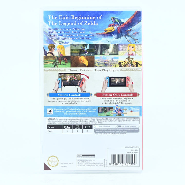 The Legend of Zelda: Skyward Sword HD - Nintendo Switch Game - FREE POST!