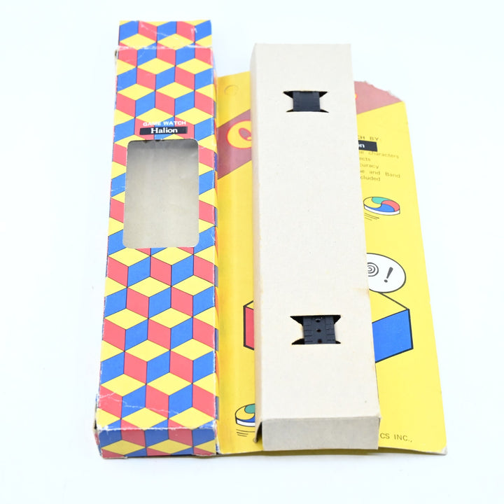 Q-Bert - Game Watch by Halion - In-Box - NOT WORKING