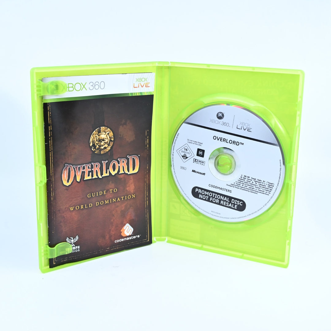 Overlord - Promotional Copy - Not for Resale - Xbox 360 Game + Manual - PAL