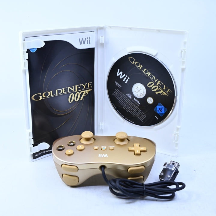 Goldeneye 007 - Nintendo Wii Game + Manual + Controller - PAL - MINT DISC!