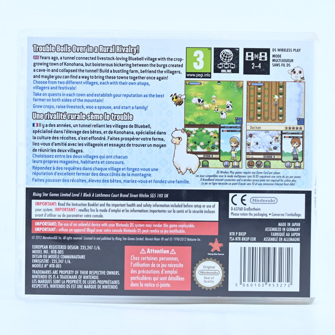 Harvest Moon DS: The Tale of Two Towns - Nintendo DS Game - PAL + Manual