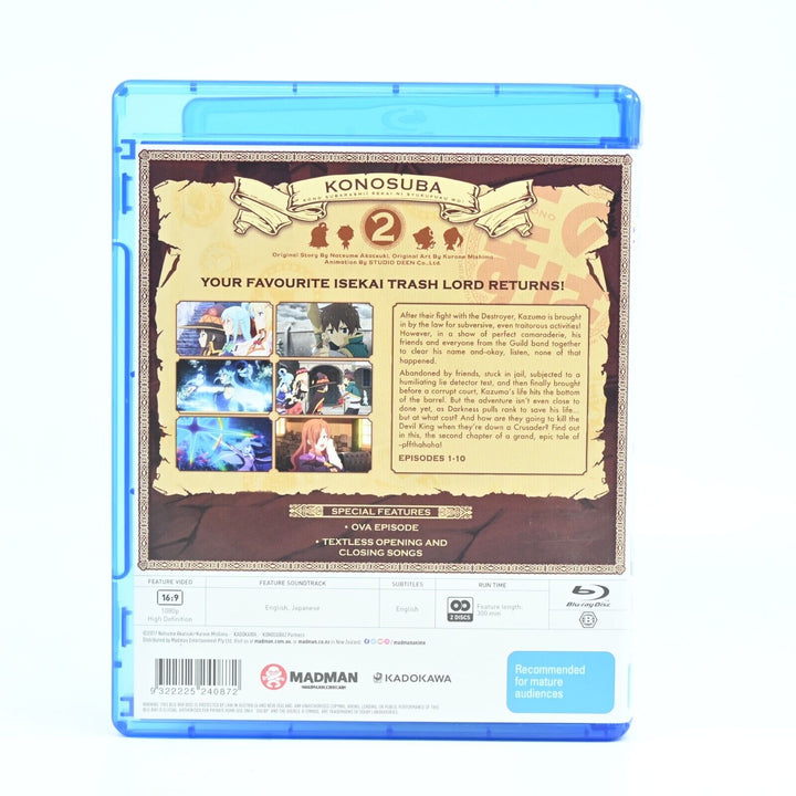 Konosuba - Season 2 + OVA - Region B - Blu-ray - MINT DISCS! Anime AUS