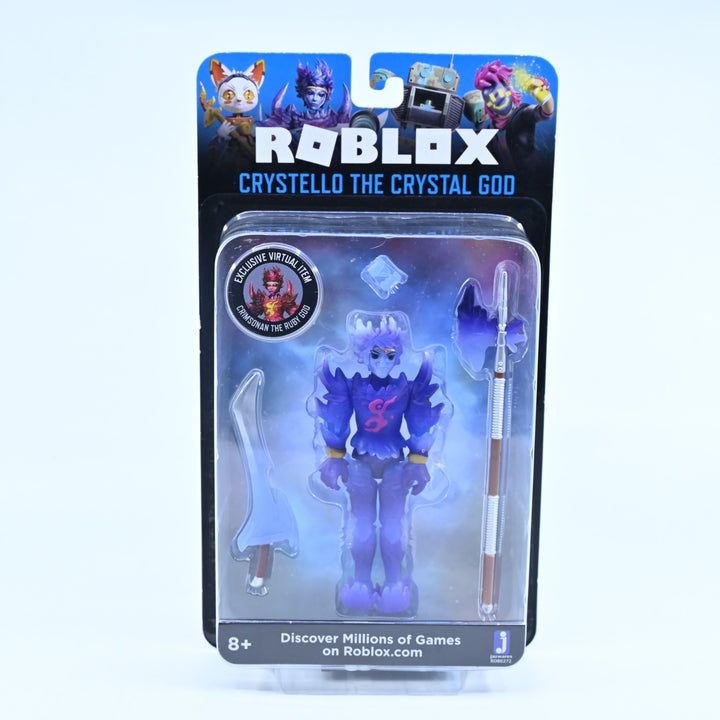 Crystello the Crystal God - SEALED - Roblox Action Figure + Virtual Item