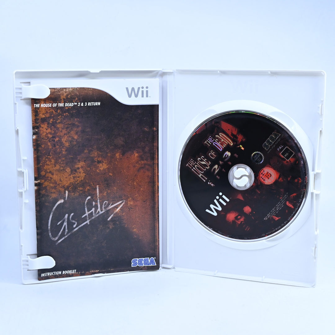 House of the Dead 2 & 3 Return - Nintendo Wii Game + Manual - PAL - MINT DISC!