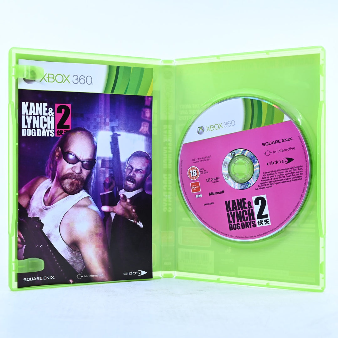 Kane & Lynch 2: Dog Days - Xbox 360 Game + Manual - PAL - MINT DISC!