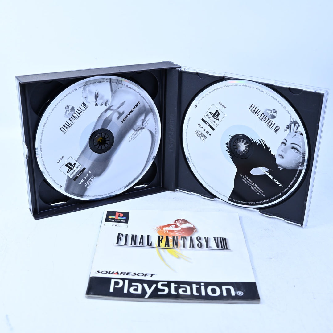 Final Fantasy VIII - Sony Playstation 1 / PS1 Game + Manual - PAL - MINT DISC!