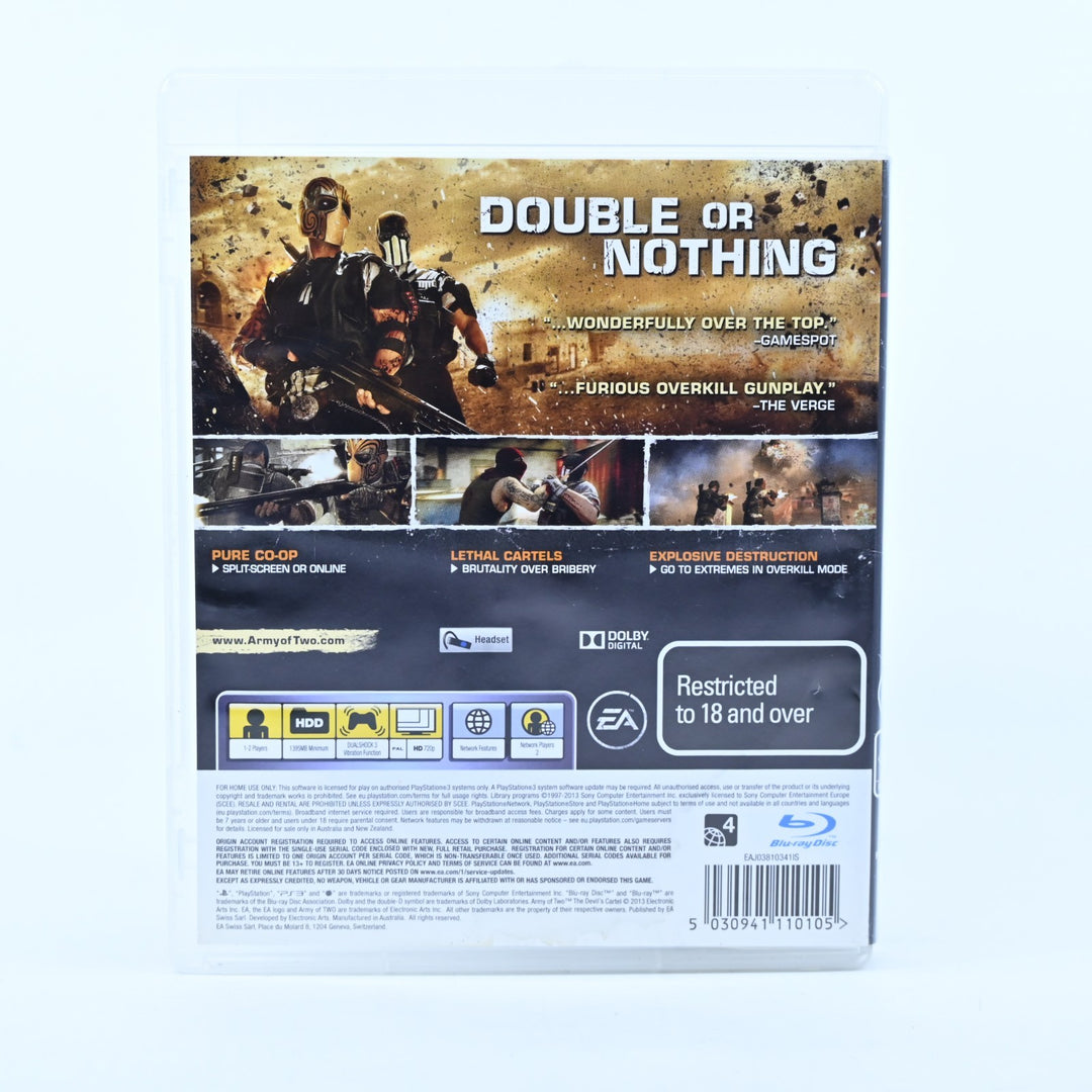 Army of Two: The Devil's Cartel - Sony Playstation 3 / PS3 Game + Manual
