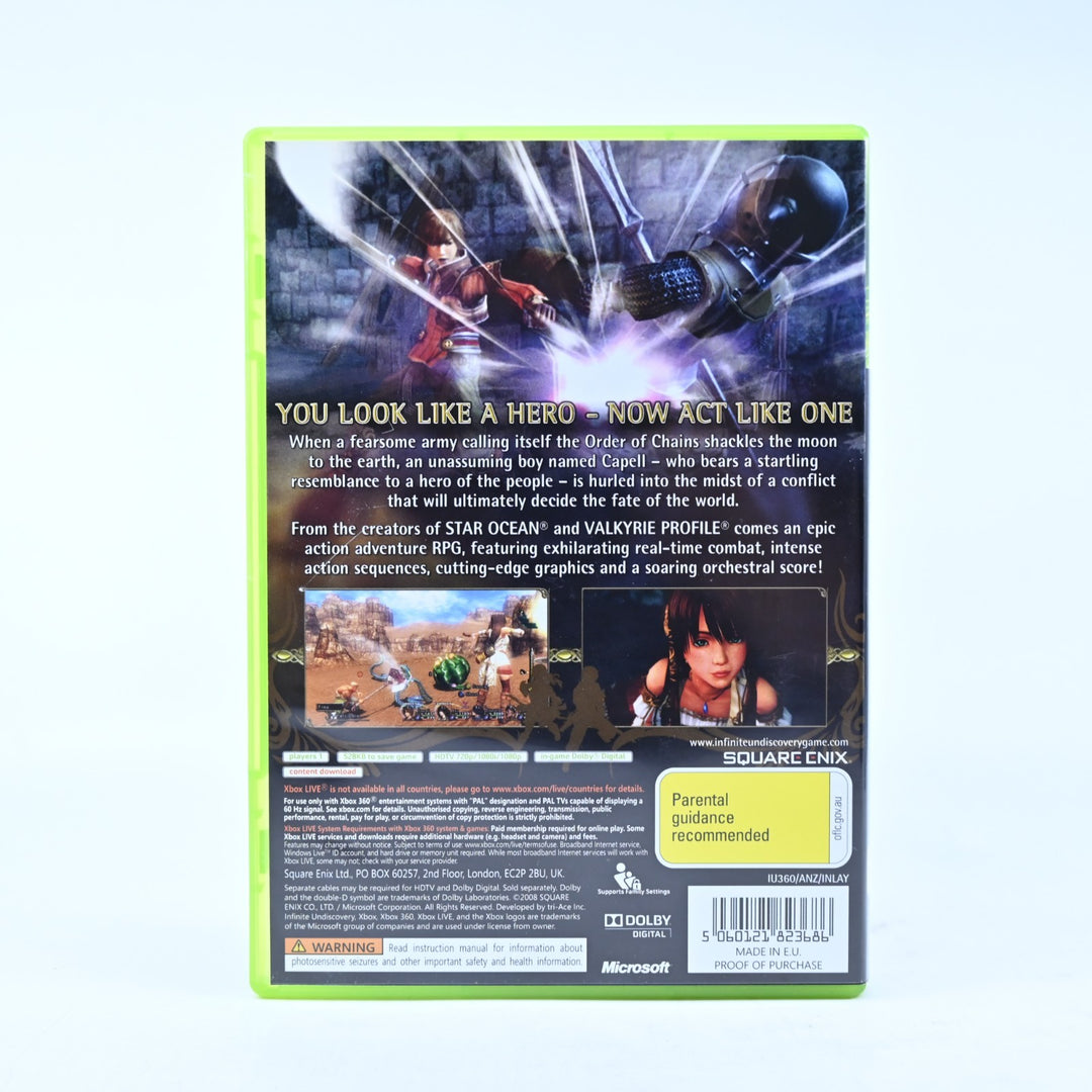 Infinite Undiscovery - Xbox 360 Game + Manual - PAL - MINT DISC!
